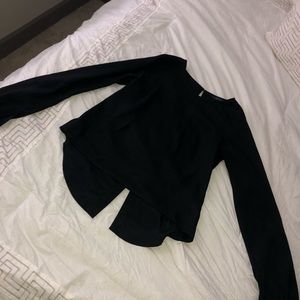 Black long sleeve blouse